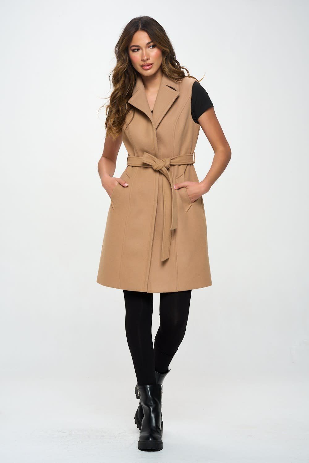 Sleeveless Trench Coat