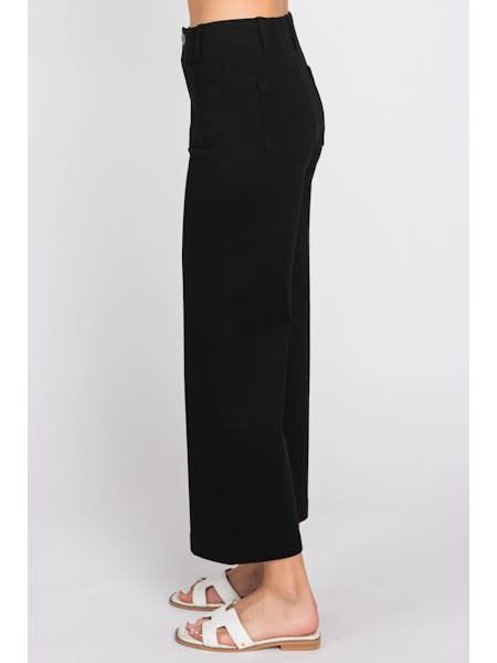Ponte Crop Wide Leg