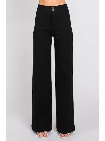 Ponte Wide Leg Trouser