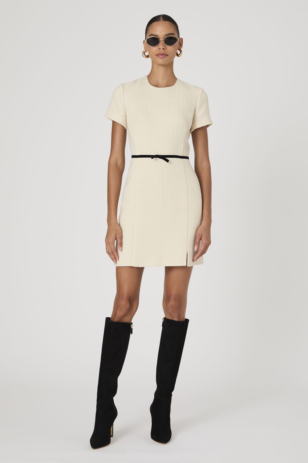 Structured Tweed Dress