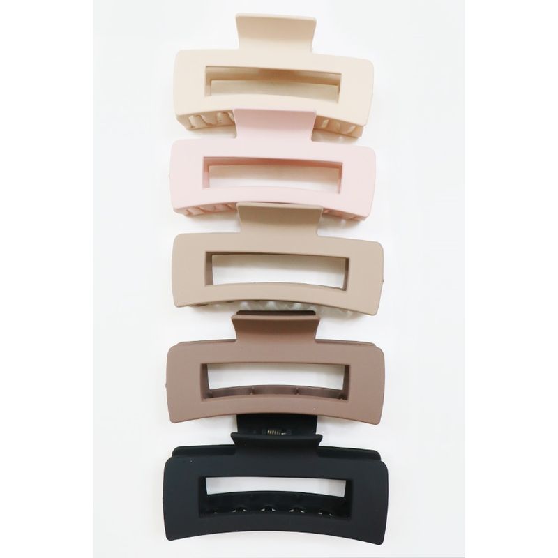 Matte Hair Clip Khaki