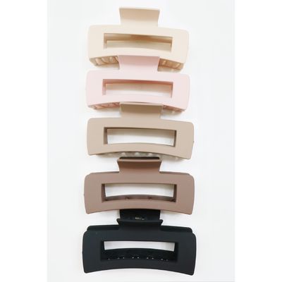 Matte Hair Clip Khaki