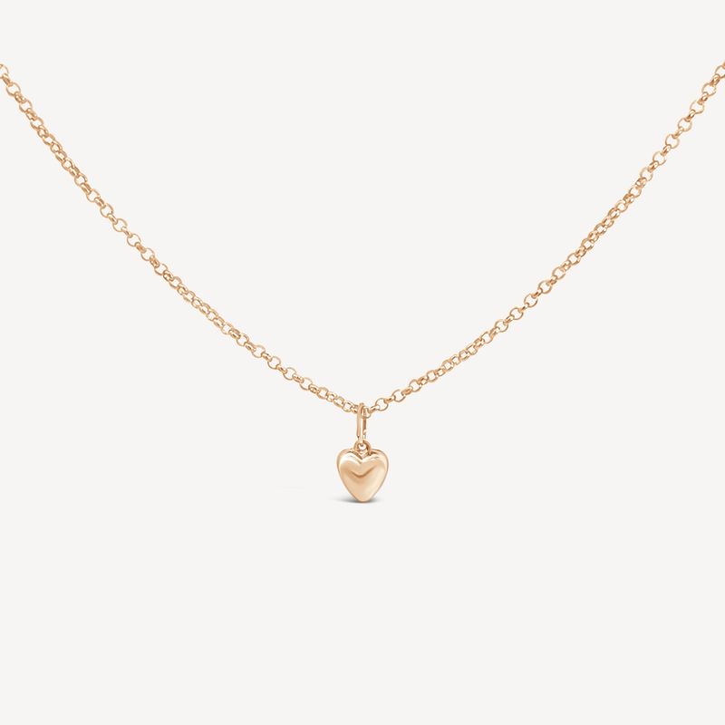 Lou Puff Heart Necklace