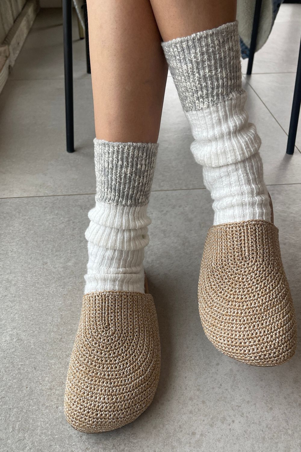 Color Block Cottage Socks