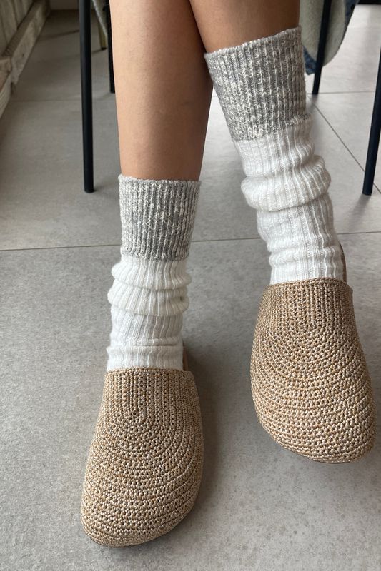 Color Block Cottage Socks