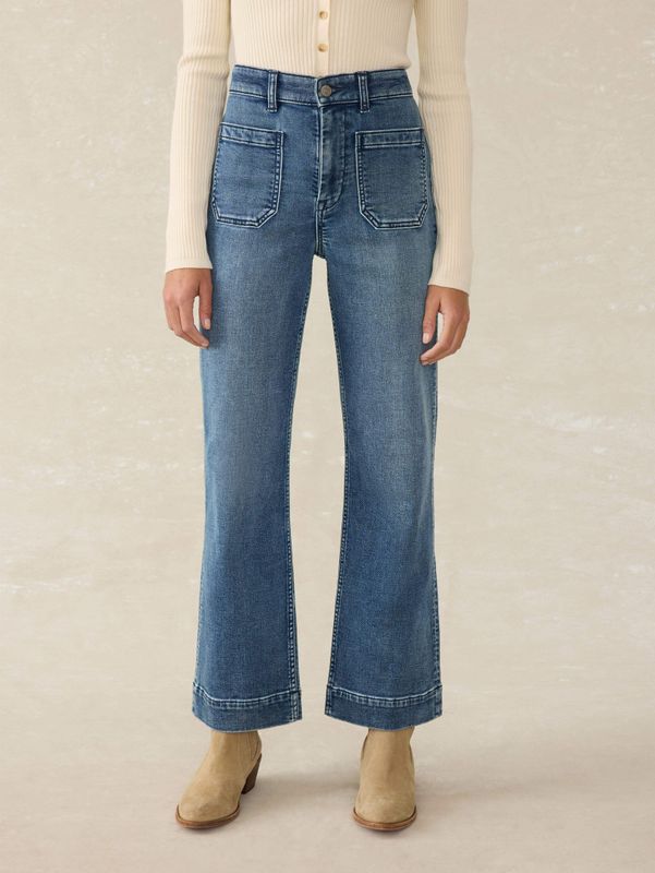 Stretch Terry Patch Pocket Ankle  Pant