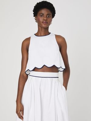 Alexis Cotto Scallop Top