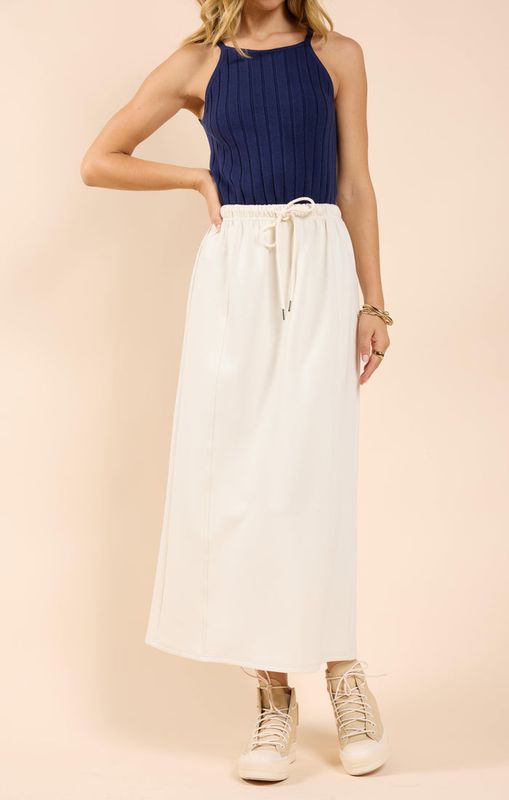 Lonestar Drawsting Midi Skirt