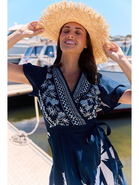 Tropics Wrap Dress