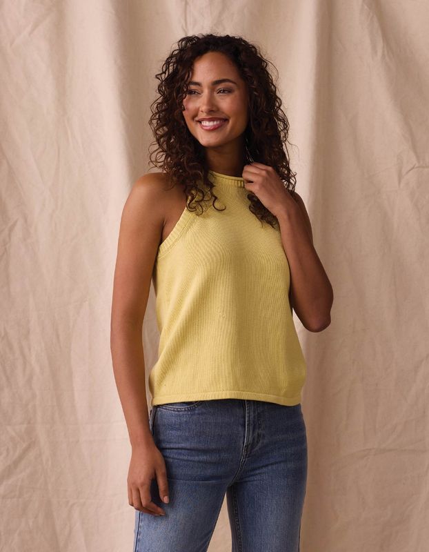 Wanderlust Hi-Neck Sweater Tank