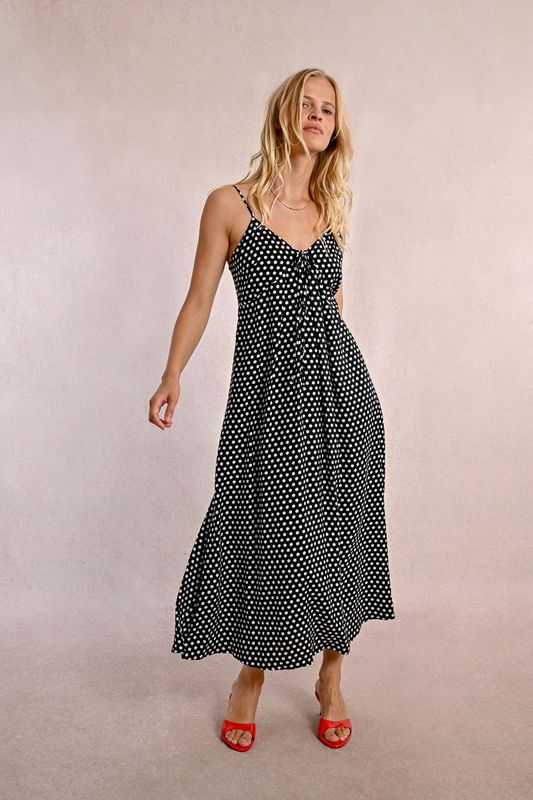 Long Polka Dot Dress