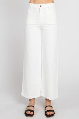 A-Line Patch Pocket Wide Leg