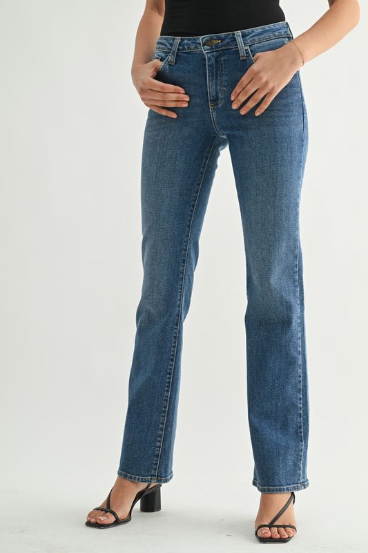 Low Rise Vintage Slim Bootcut Jeans