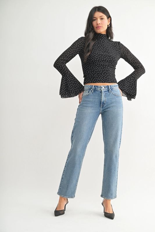 Clean Mid Rise Jeans