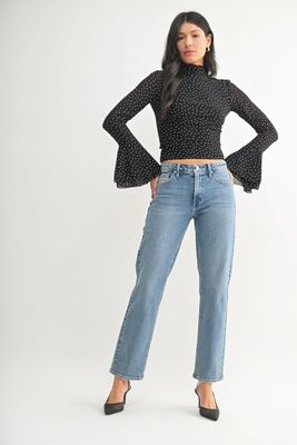 Clean Mid Rise Jeans