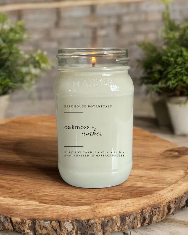 Oakmoss + Amber 16 Oz. Soy Candle