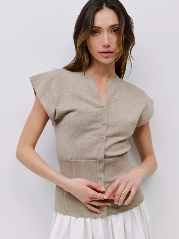 Pamela Knit Ribbed Blouse