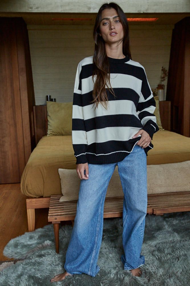 Clermont Striped Pullover