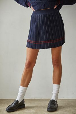 Chatam Pleated Mini Skirt