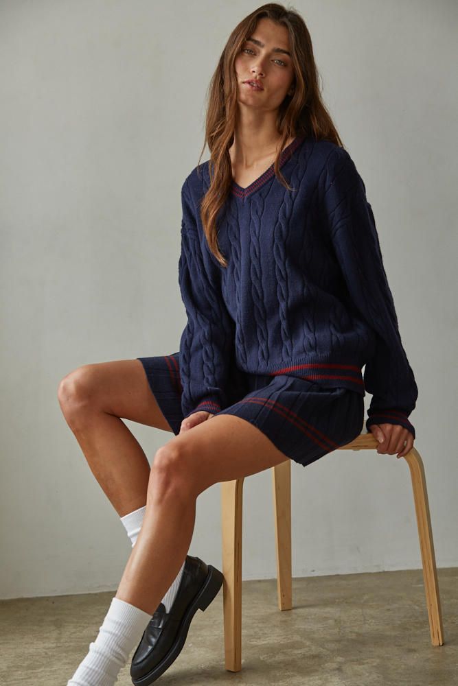 Chatam Cable Knit Sweater