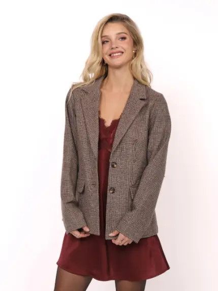 Ambition Houndstooth Blazer