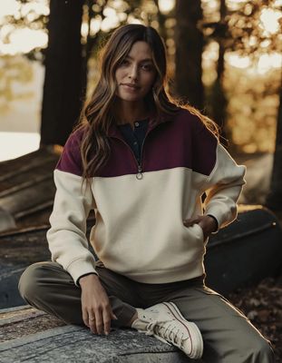 Retro Quarter Zip