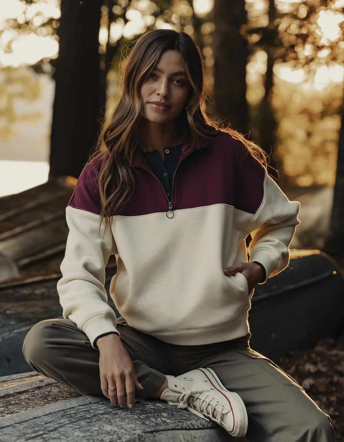 Retro Quarter Zip