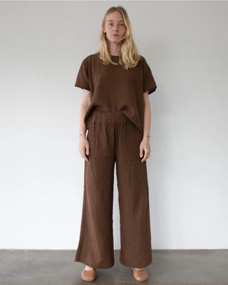 Crinkle Cotton Pant