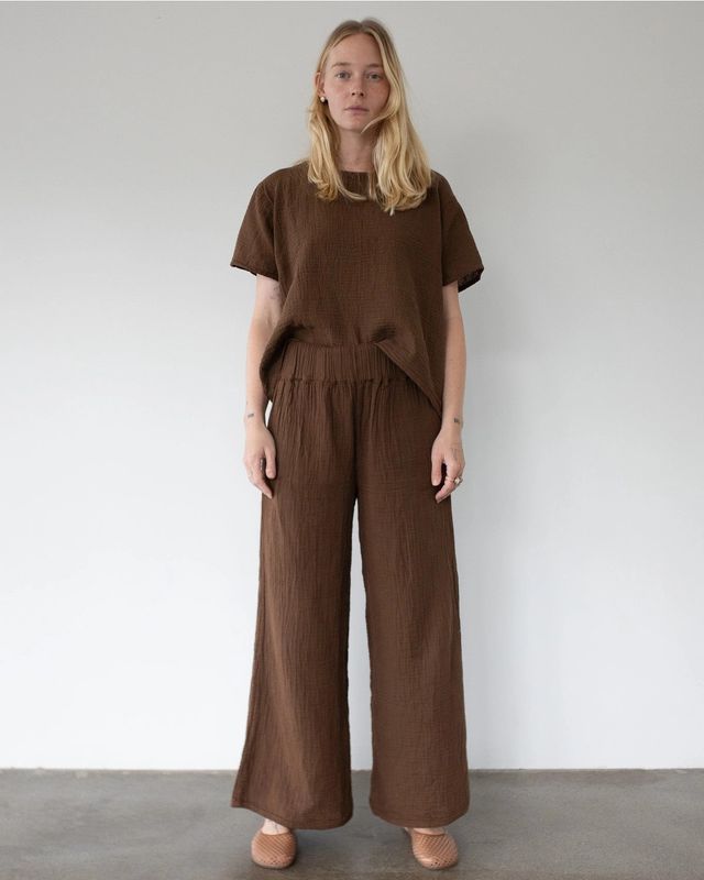 Crinkle Cotton Pant
