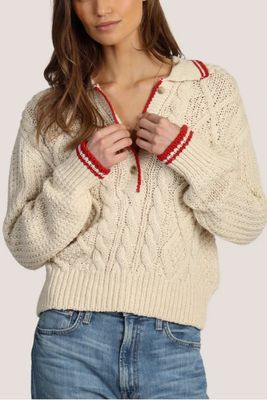 Charlotte Cable Button Sweater