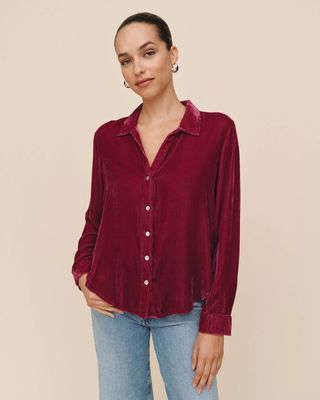 Long Sleeve Clean Silk Shirt