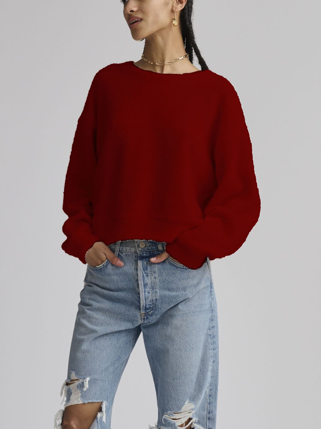 Fallon Fuzzy Crewneck