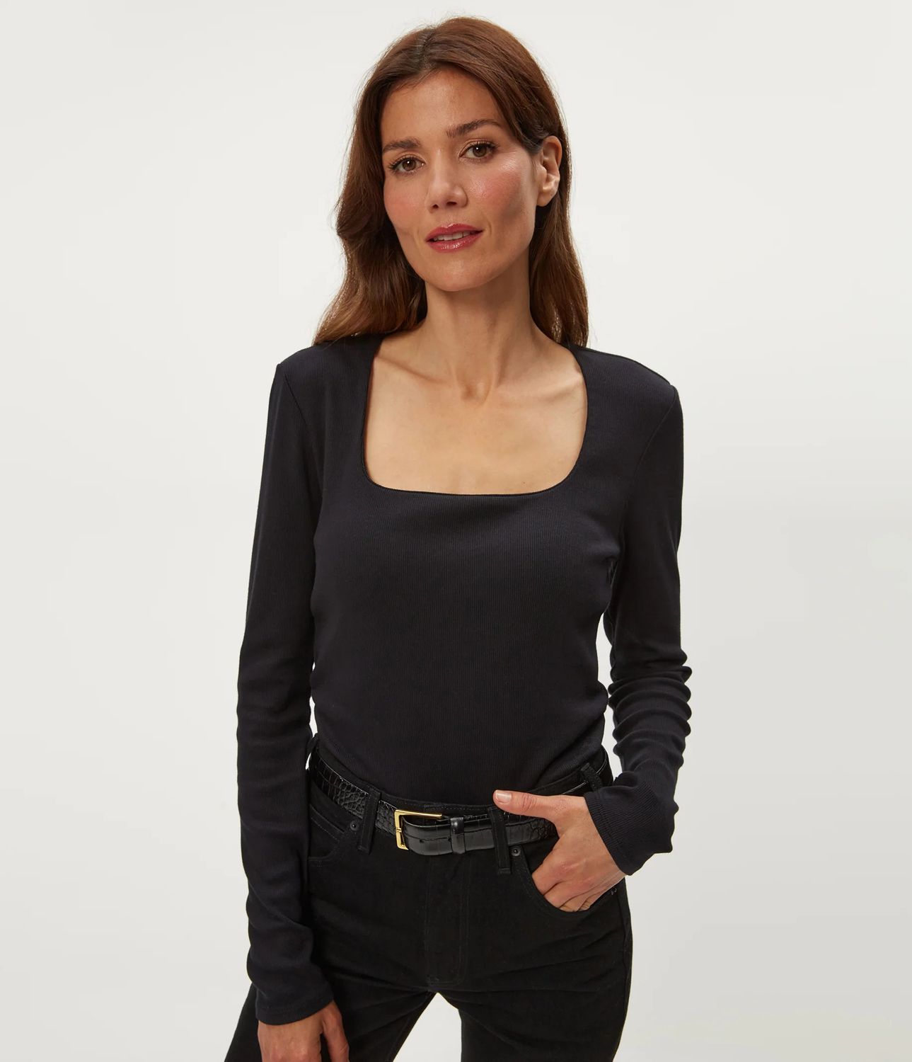 Sarah Square Neck L/S