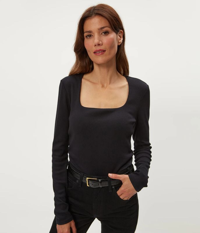 Sarah Square Neck L/S