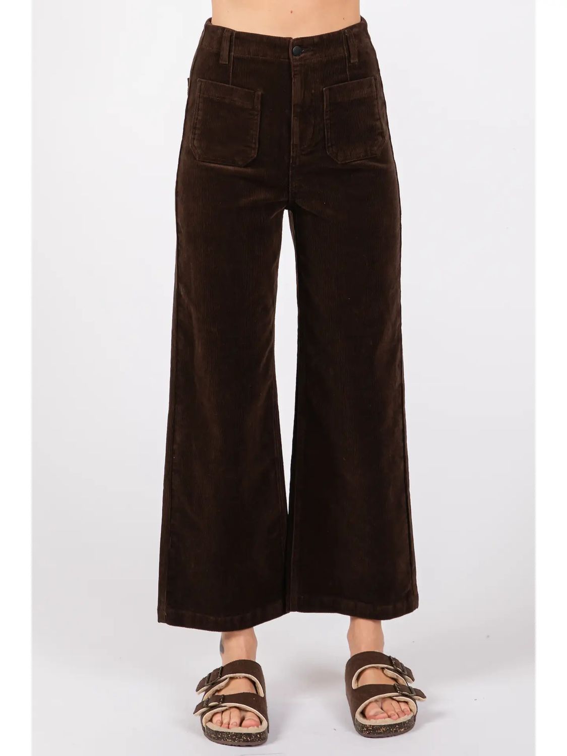 Patch Pocket Culotte Corduroy