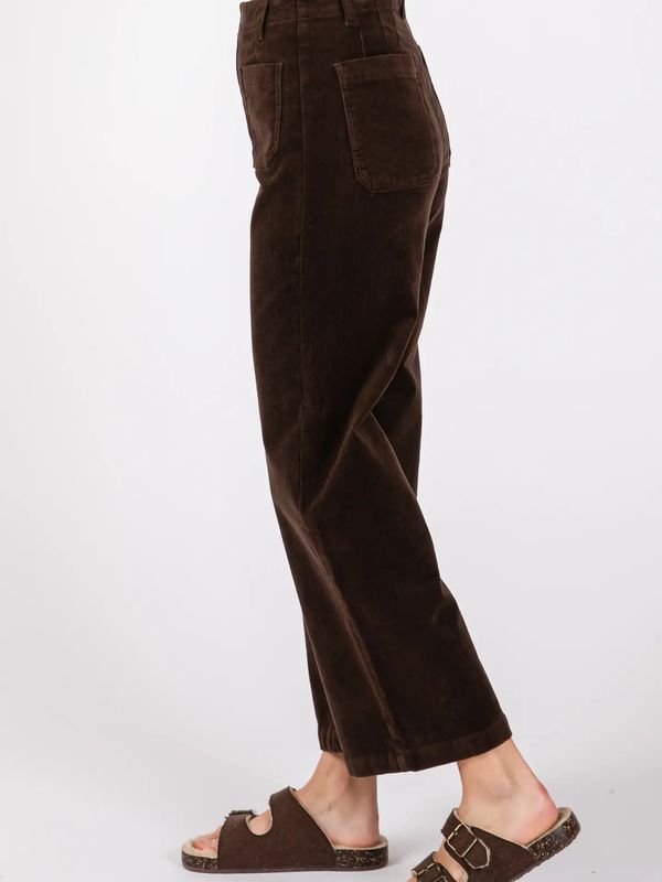 Patch Pocket Culotte Corduroy