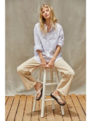 Woven Cotton Button Down