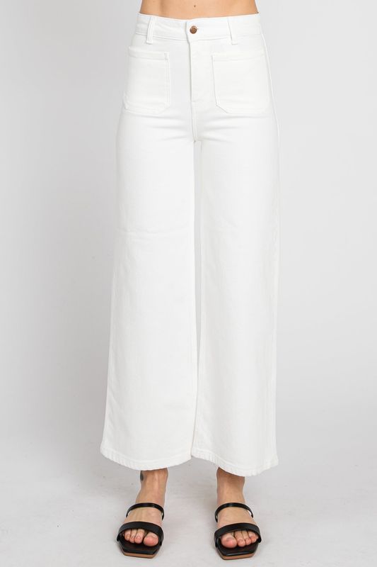 A-Line Patch Pocket Wide Leg