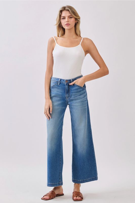 Genoa Slant Pocket Crop Jeans