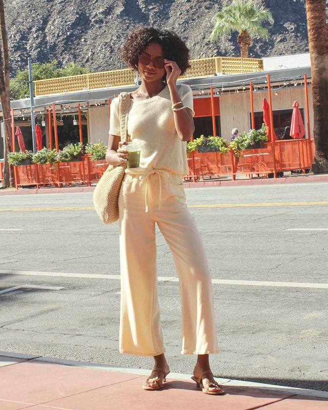 Lounge Denim Crop Pant