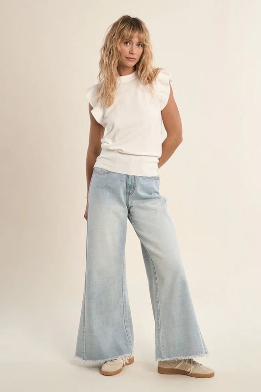 Ruffle Sleeve Top
