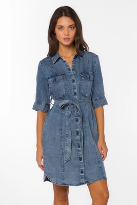 Austine Button  Mini Dress