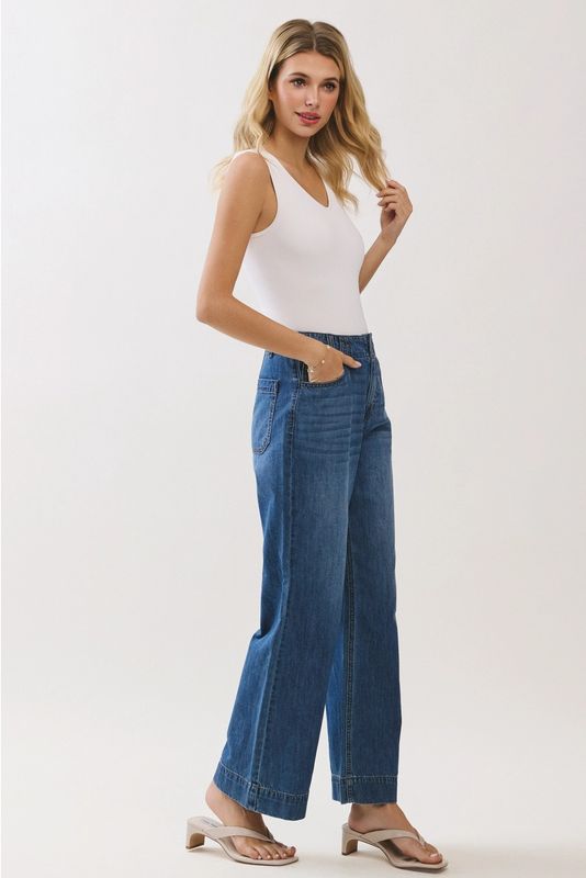 Rosa A-Line Darted Jeans