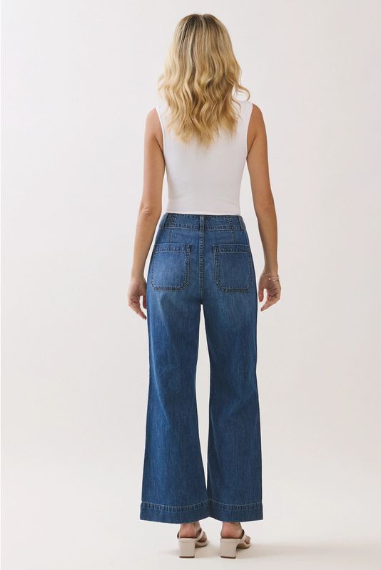 Rosa A-Line Darted Jeans