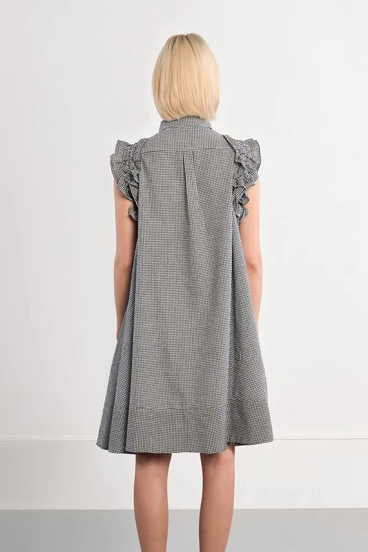 Ruffle Gingham Dress