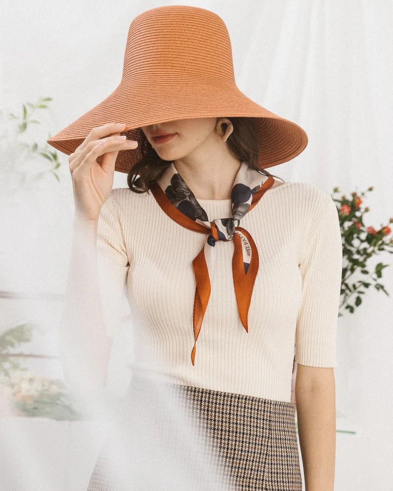 Noir Floral Silk Diamond Neckerchief