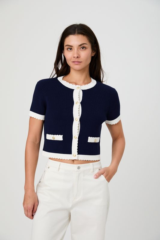 Bennet Rib Knit SS Top