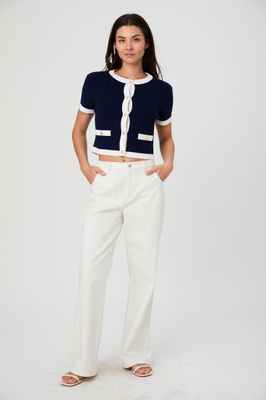 Bennet Rib Knit SS Top