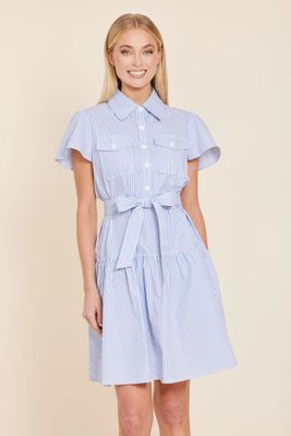 Stripe Belted Dress