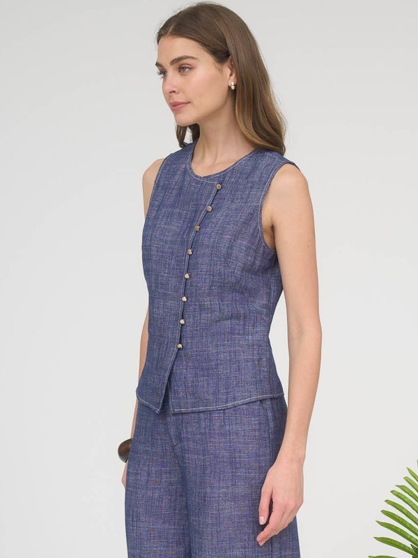 Sleeveless Denim Vest